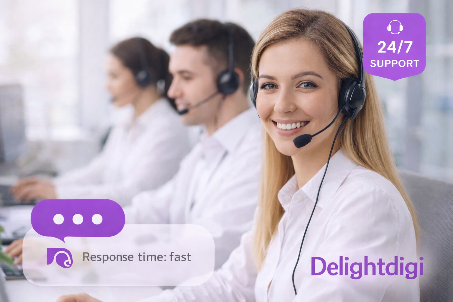 About Us - Delightdigi customer support team